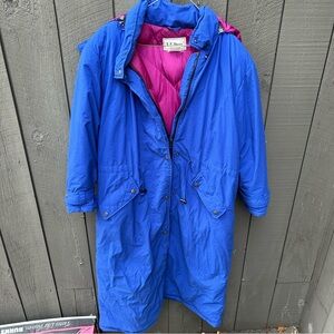 LLBean Blue Vintage Down Jacket